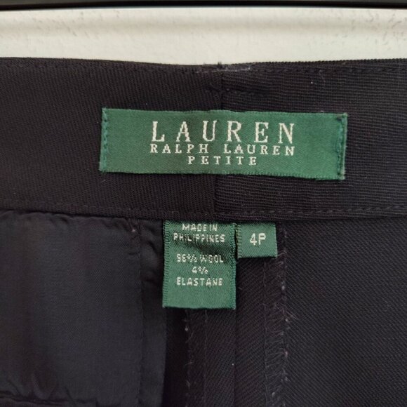 Ladies Petite SZ 4P Lauren Ralph Lauren Wool Pants - Picture 4 of 4
